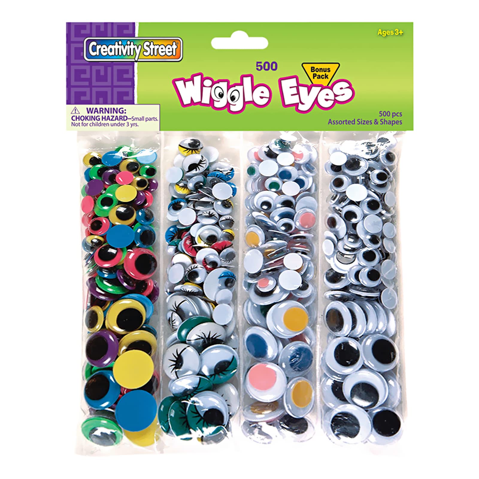 Zasjon Doll Wiggle Eyes Round Plastic Eyes Craft Doll Eyes Animal Plastic Eyes Safety Eyes Making Sculptures Props Craft Toy Doll Making Supplies for DIY of Puppet, Bear Mixed Color 125Pcs