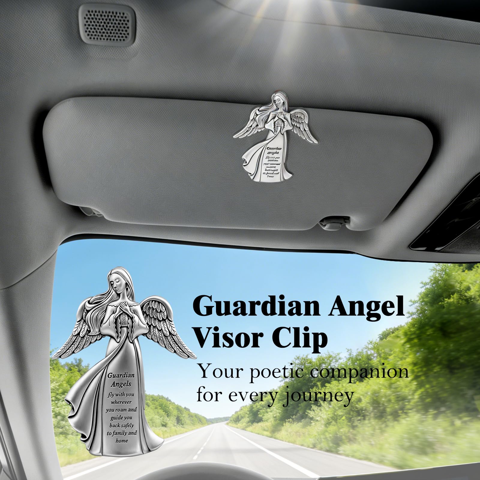 Amazon | Guardian Angel サンバイザークリップ 安全と保護のための