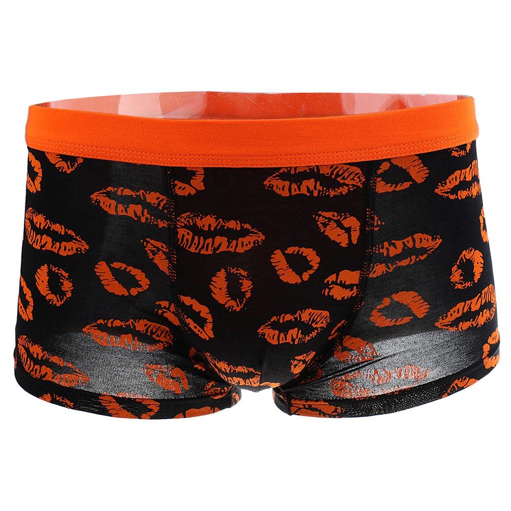 enakshi (label) Male Lip Print Lipstick Boxer Trunk Underwear L Orange|Clothing Shoes & Accessories | Mens Clothing | Underwear-picture-51