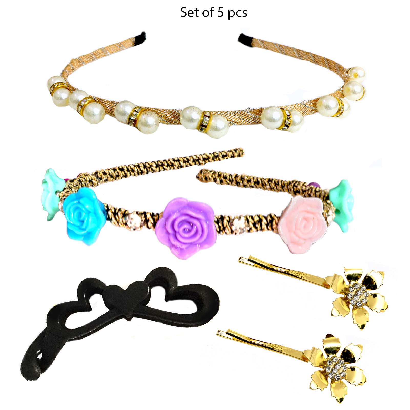 Paradise Combo Of Multi-Color Hair Accessories For Women, Girls And Kids (10226)