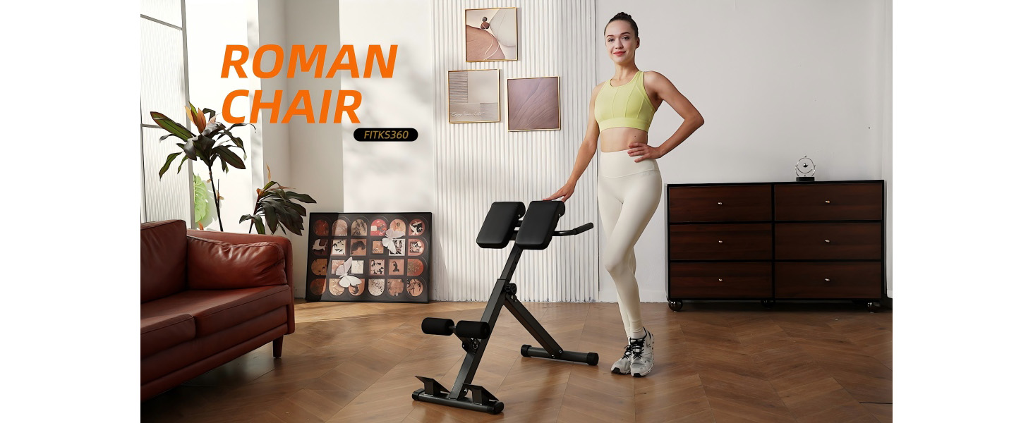Amazon.com: FITKS360 Roman Chair Hyperextension Bench – Adjustable