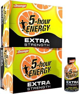 5-hour ENERGY Shot, Extra Strength Orange, 1.93 Ounce, 24 Count