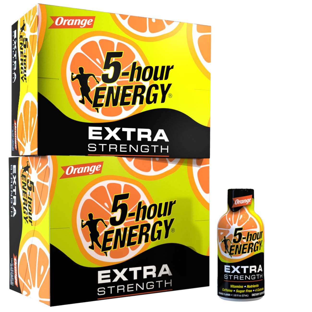 5-hour ENERGY Shot, Extra Strength Orange, 1.93 Ounce, 24 Count