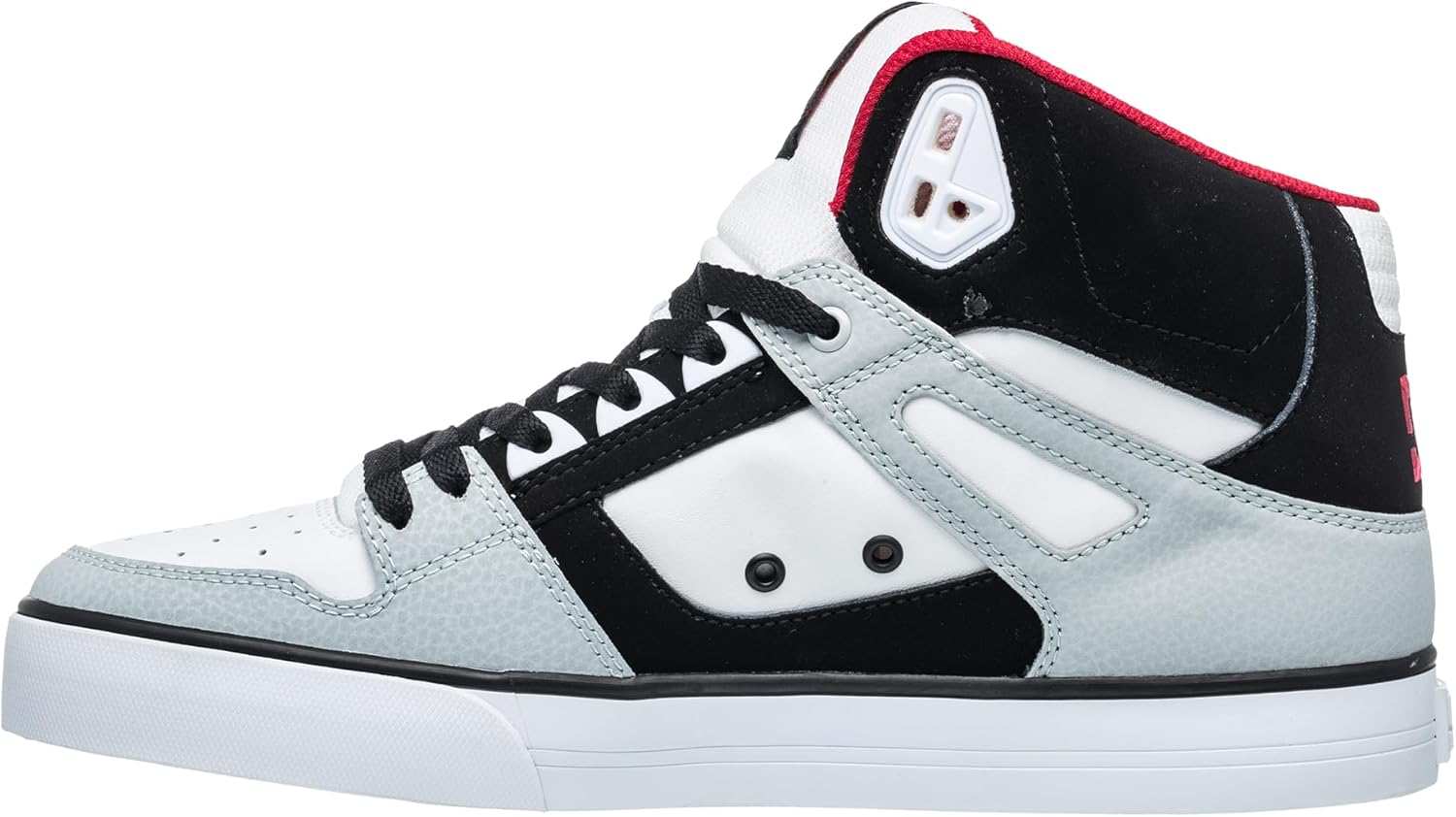 DC Shoes Men's Low-Top Sneakers, Deep Red White, 10