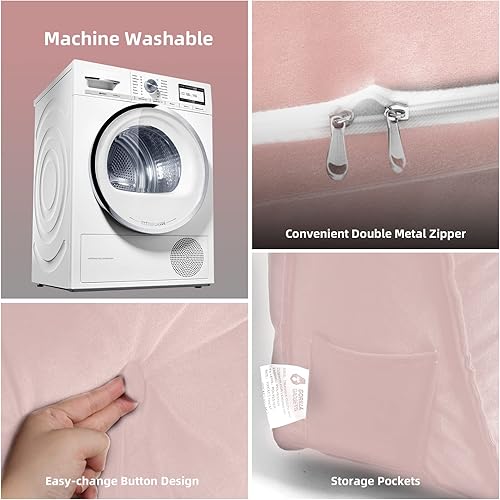 Miniatura 7 de Gorilla Gadgets Almohada grande de lectura para reposo en cama, almohadas triangulares de cuña para cabecero, soporte de posicionamiento del