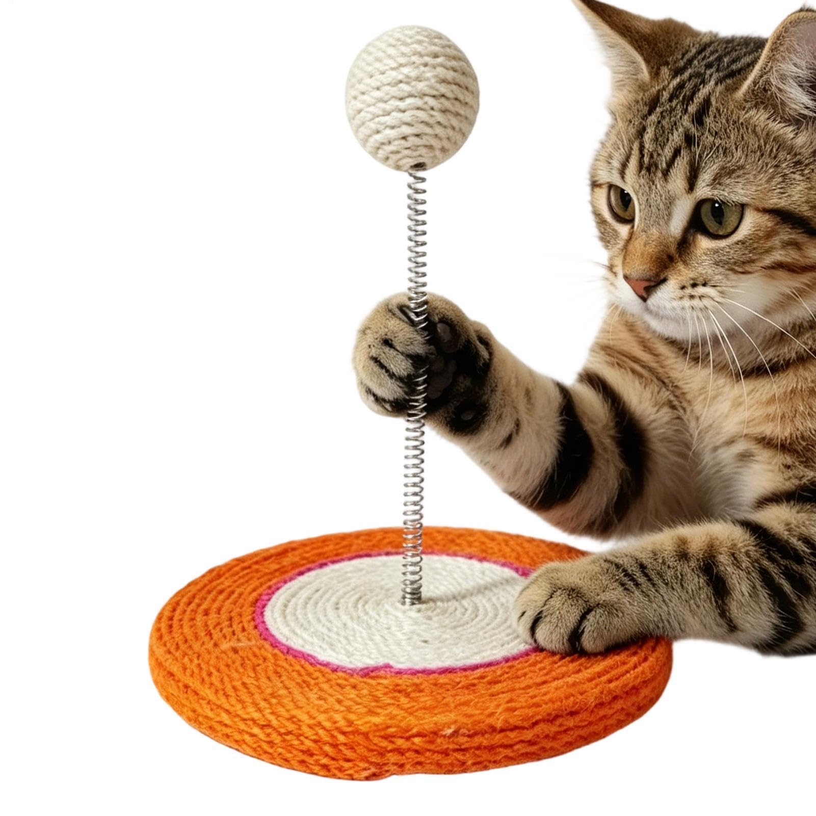 Poteau à gratter pour chat interactif et exercice de jeu à la maison