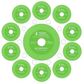 10Pcs 4" Glass Cutting Disc for 7/8" Angle Grinder Tile Cut Disc