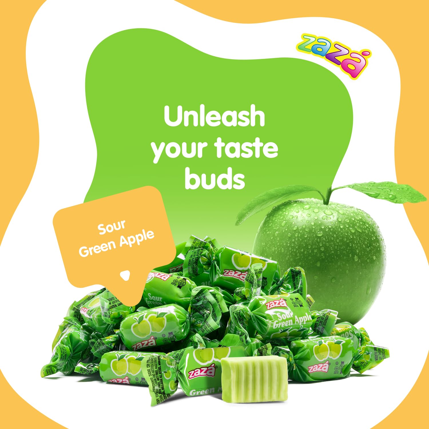 Amazon.com : Sour Green Apple Chewy Candy Bulk Pack for Sweet