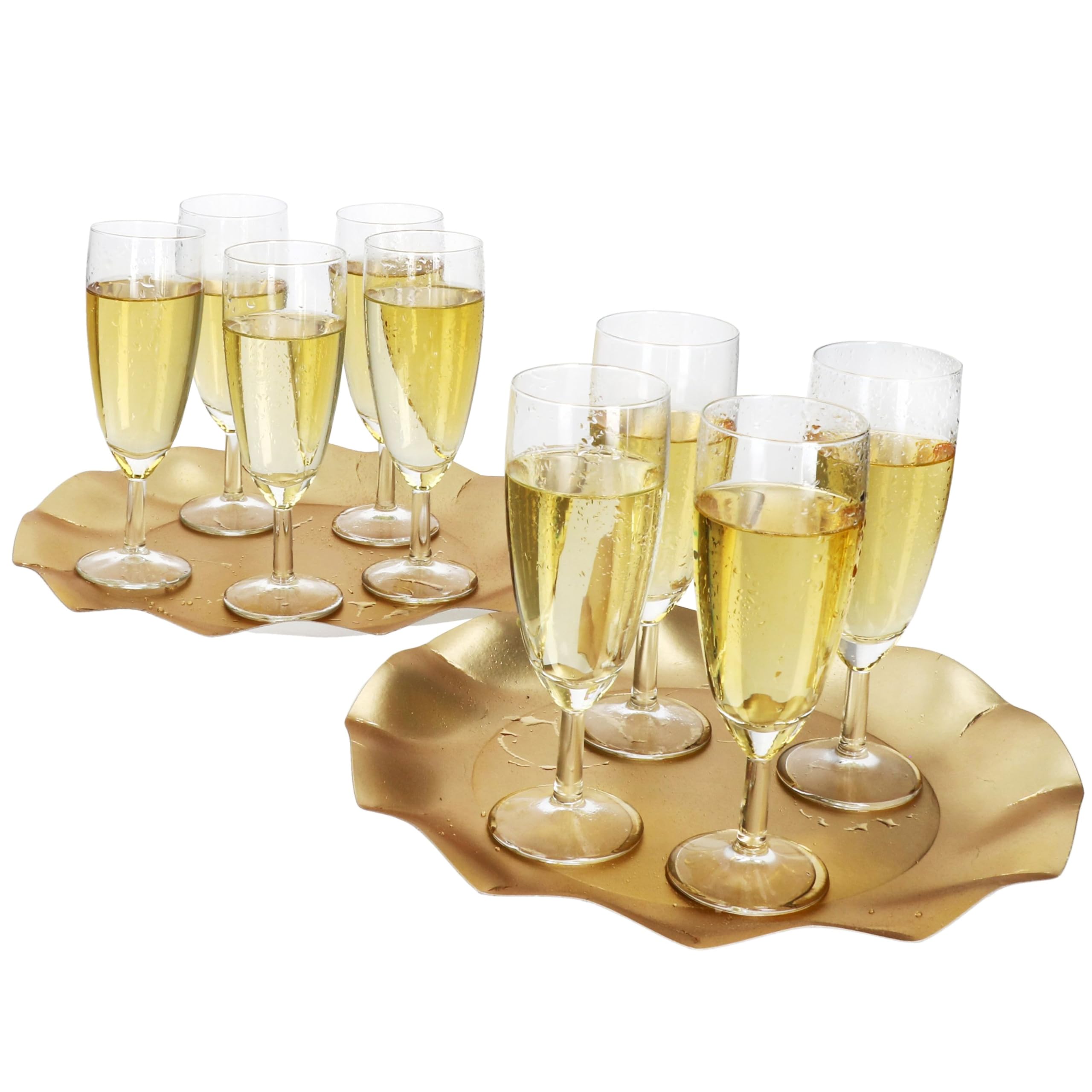 MamboCat 24er Set Royal Sektgläser I 140ml, Höhe 16cm I modernes klares Sektglas mit Fuß I Sektflöte für Prosecco, Champagner & Co I transparente Gläser für Hochzeit, Partys, Geburtstage