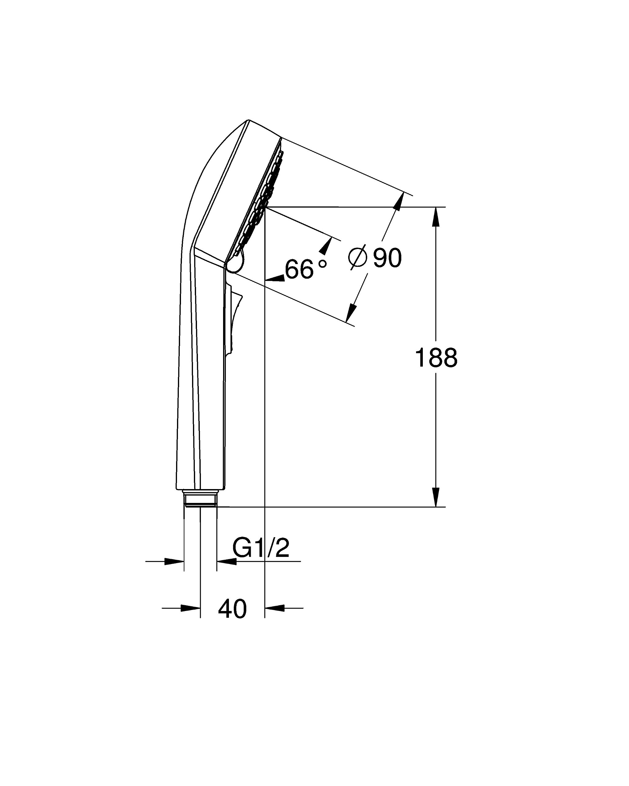 Amazon.co.jp: グローエ(GROHE) スプリー90 ハンドシャワー(クローム