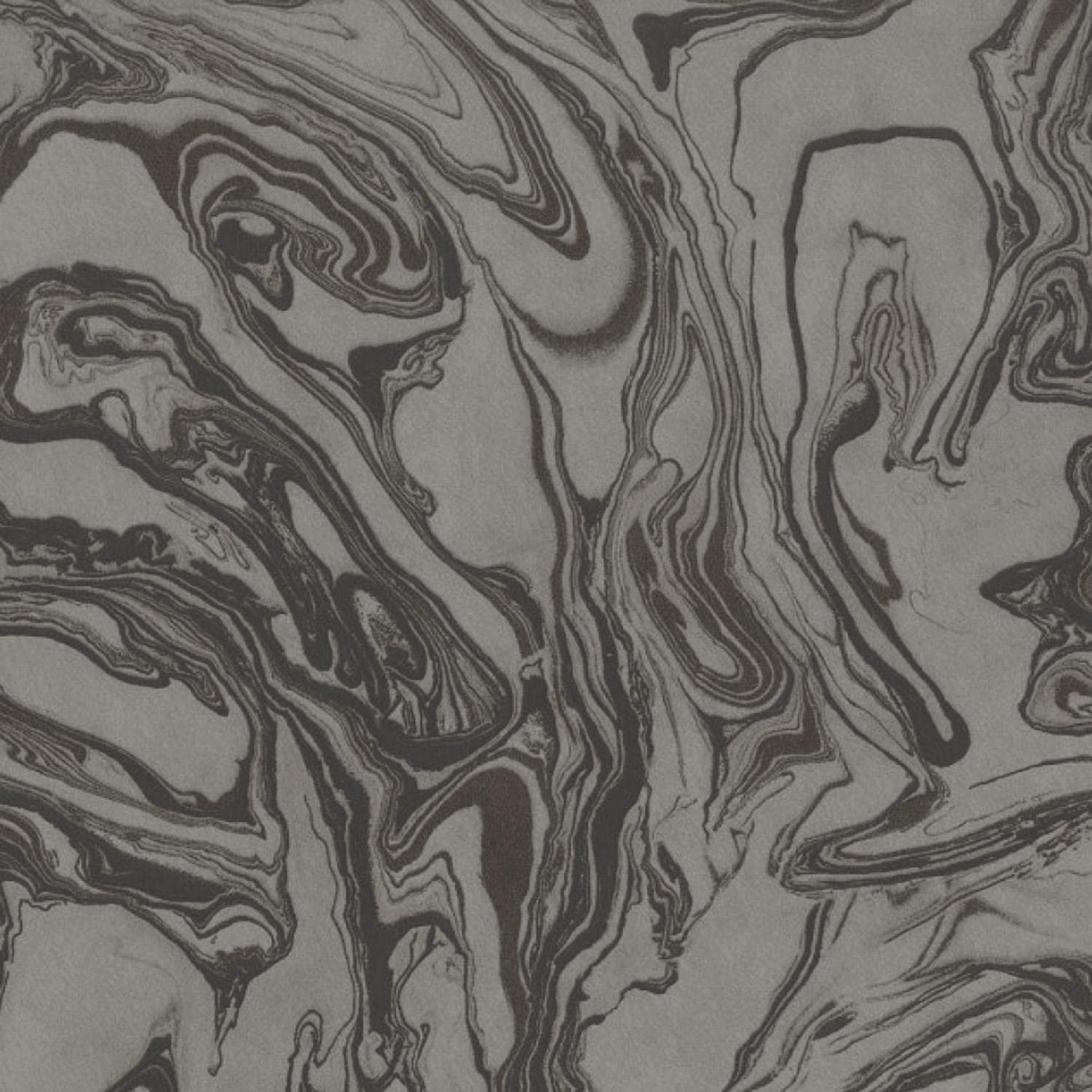 Yöl Charcoal Marble Silver Wallpaper - Black Textured Embossed Metallic Paste The Wall Modern Contemporary