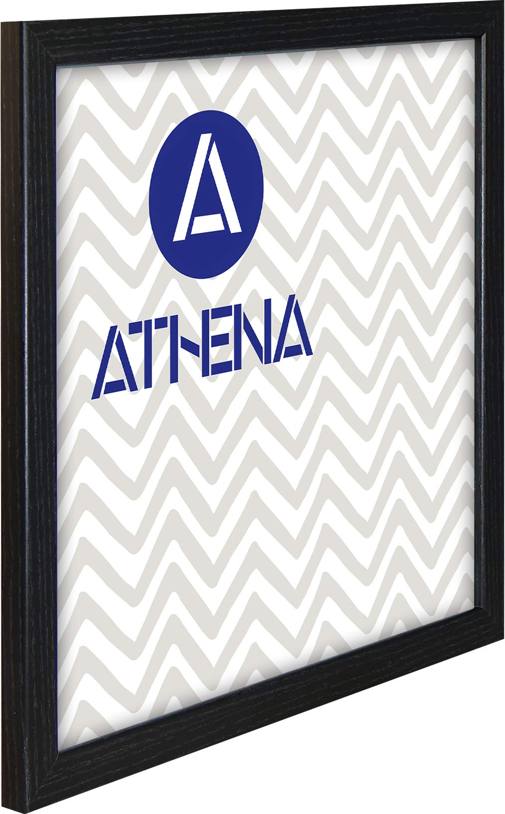 Athena Thin Black Ash Picture Photo Frame (60 x 60 cm) Portrait or Landscape Photo Frame with Clear Styrene Sheet & Wall Mounted Hook for Photos, Pictures, Posters, Decor, Certificate Frame