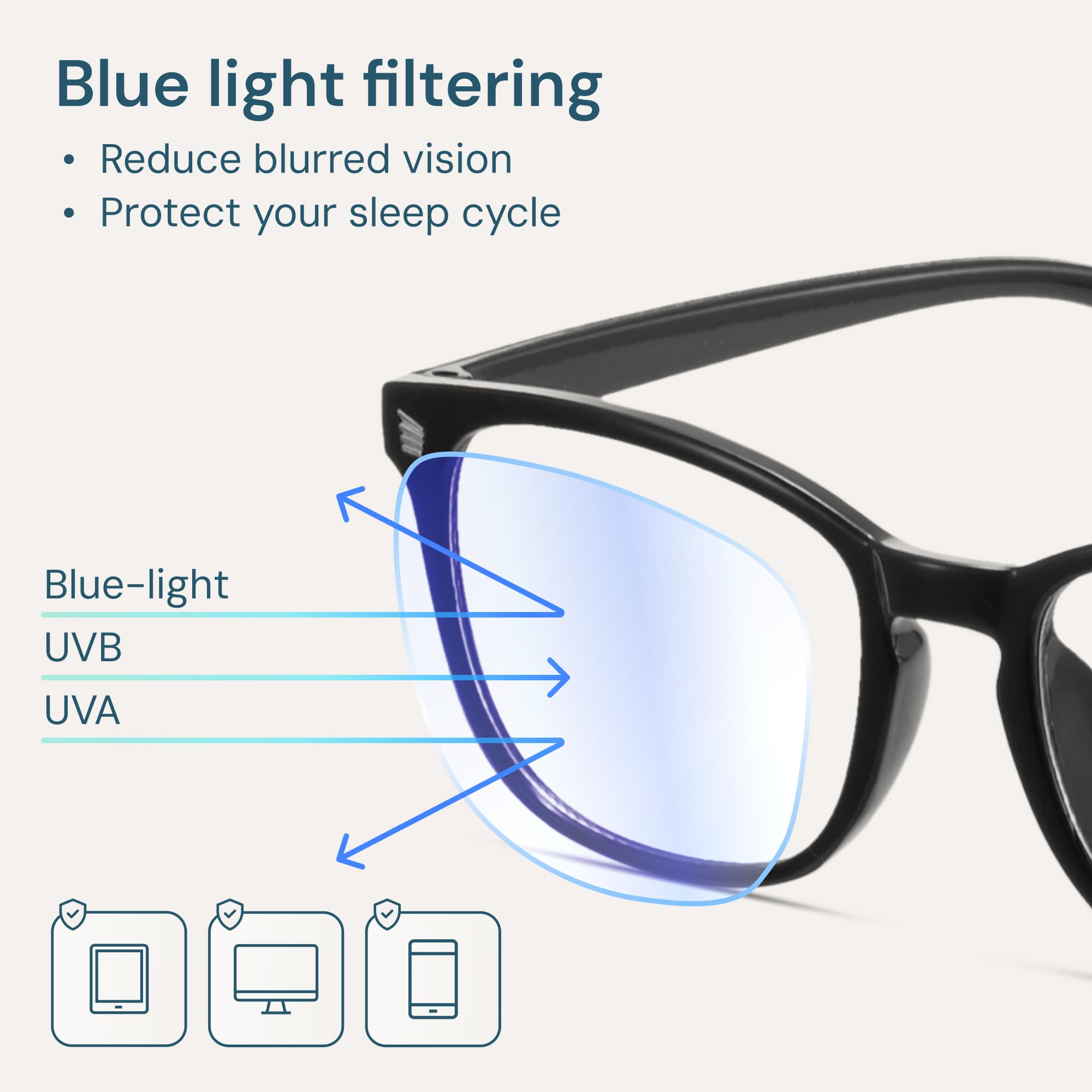 Gaoye Blue Light Blocking Glasses – Fashion Square Fake Eyeglasses, Anti UV Ray Computer Gaming Glasses, Blue Blockers Glasses for Women/Men (nero opaco), matte black, m
