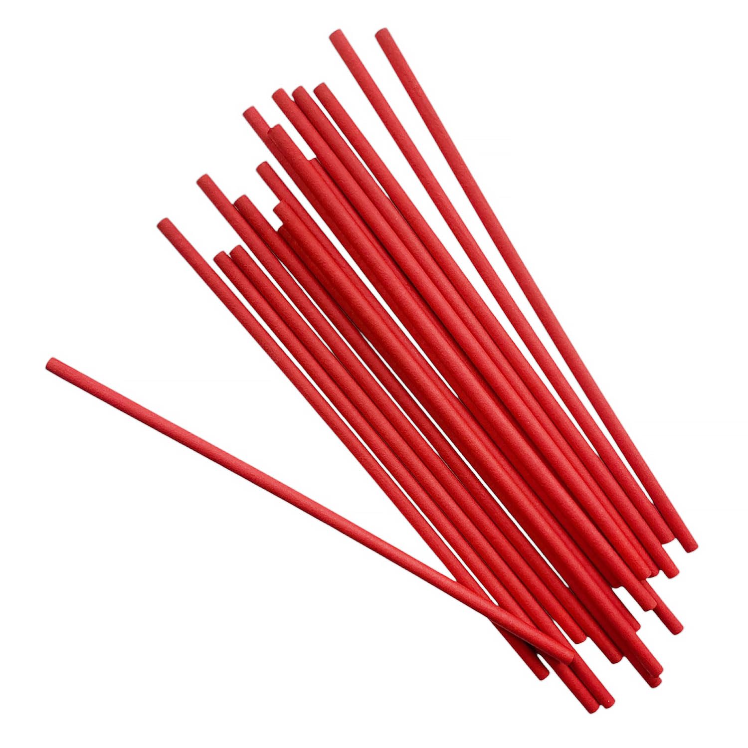Red Lollipop Sticks, Sucker Sticks for Candy Making, Cake Pops, Valentine, Christmas (1000 count)