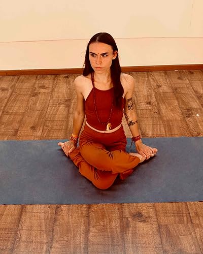 Miniatura 5 de Esterilla de yoga de viaje de 0.059 in  Tapete plegable y ligero  Uso para viajes, mochileros, retiro de yoga, al aire libre, gimnasio, pilates,