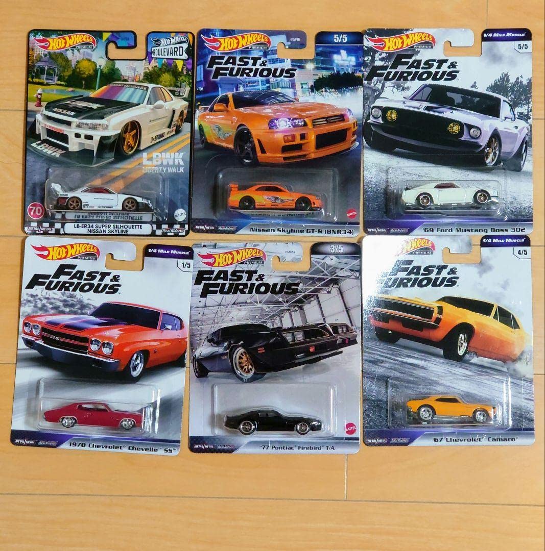 Amazon.co.jp: Hot Wheels Fast and Furious 6 Piece Set : Hobbies
