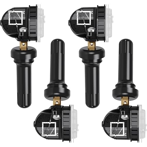CDWTPS TPMS Sensor GM 4-Pack, 315MHZ Tire Pressure Monitor System for Chevy Silverado GMC Buick Cadillac Hummer Pontiac GM SAAB Saturn Replace#13598771,13598772,13586335,13581558,20923680