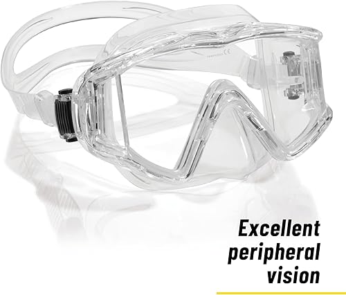 Miniatura 5 de Cressi Máscara grande de visión amplia para buceo y snorkel  Pano 3 diseñado en Italia