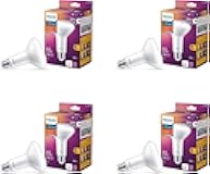 PHILIPS LED 65W BR30 4-Pack Ultra Definition (2200K) 650 Lumen (7.5W = 65W) Dimmable Frosted Flicker-Free Light Bulbs