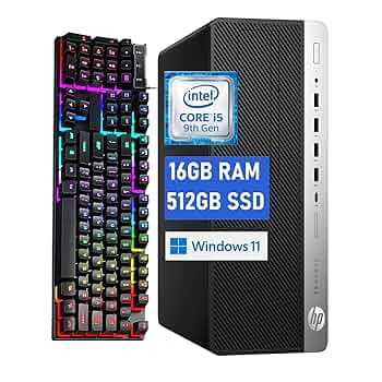 ⭐️61834A⭐️ HP ProDesk 600G5 SFF Amazon.com: HP Desktop ProDesk 600 G5 SFF, Core i5-9500 3.0
