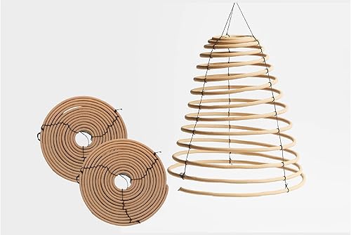 Rool Bobinas de citronela al aire libre, velas de citronela colgantes al aire libre para patio, patio trasero y campamento, barra de incienso de