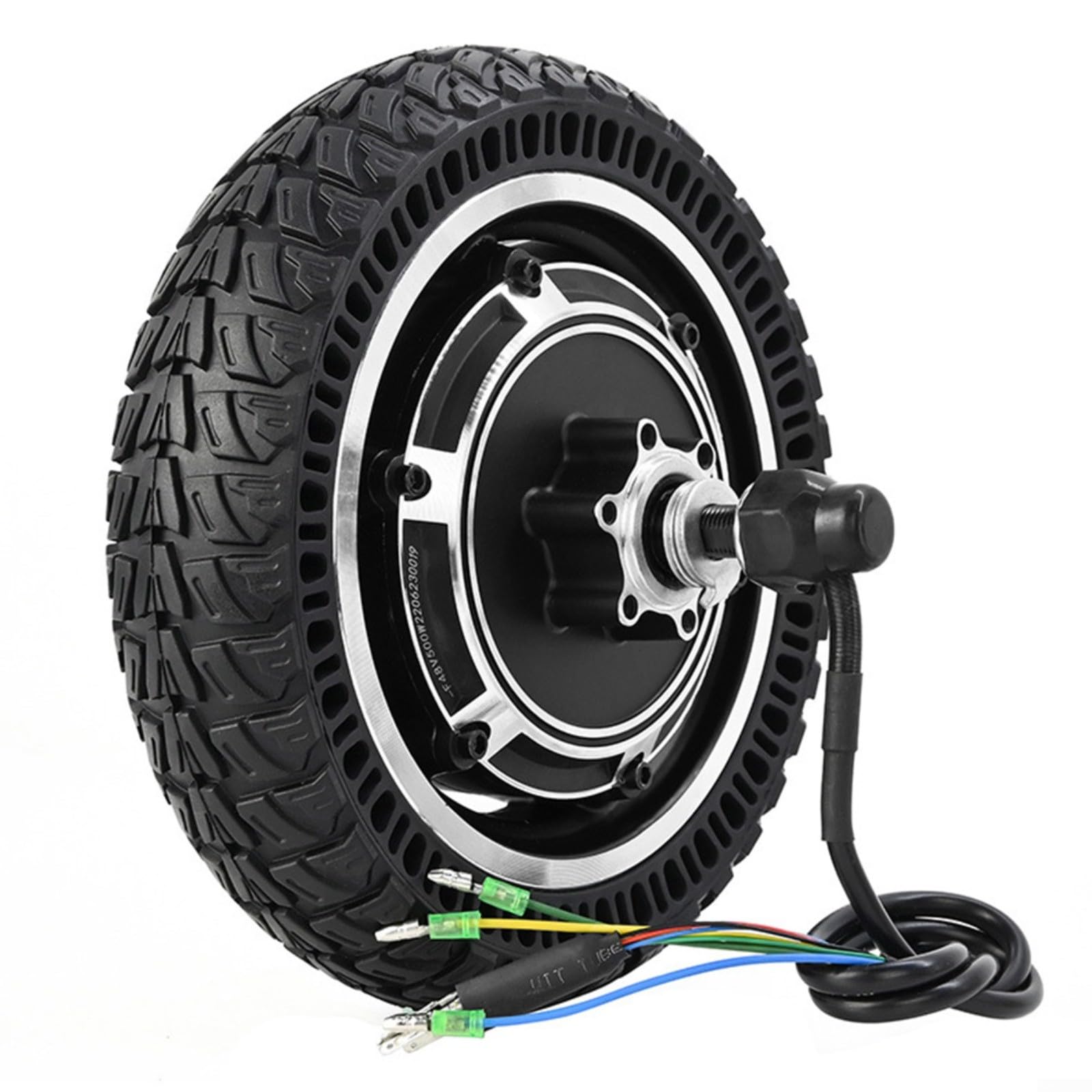 Rueda de motor eléctrico de 48 V y 500 W para neumáticos de la serie Kugoo de 10 pulgadas, bajo ruido, alta resistencia, goma de metal, pieza de bricolaje para montar al aire libre