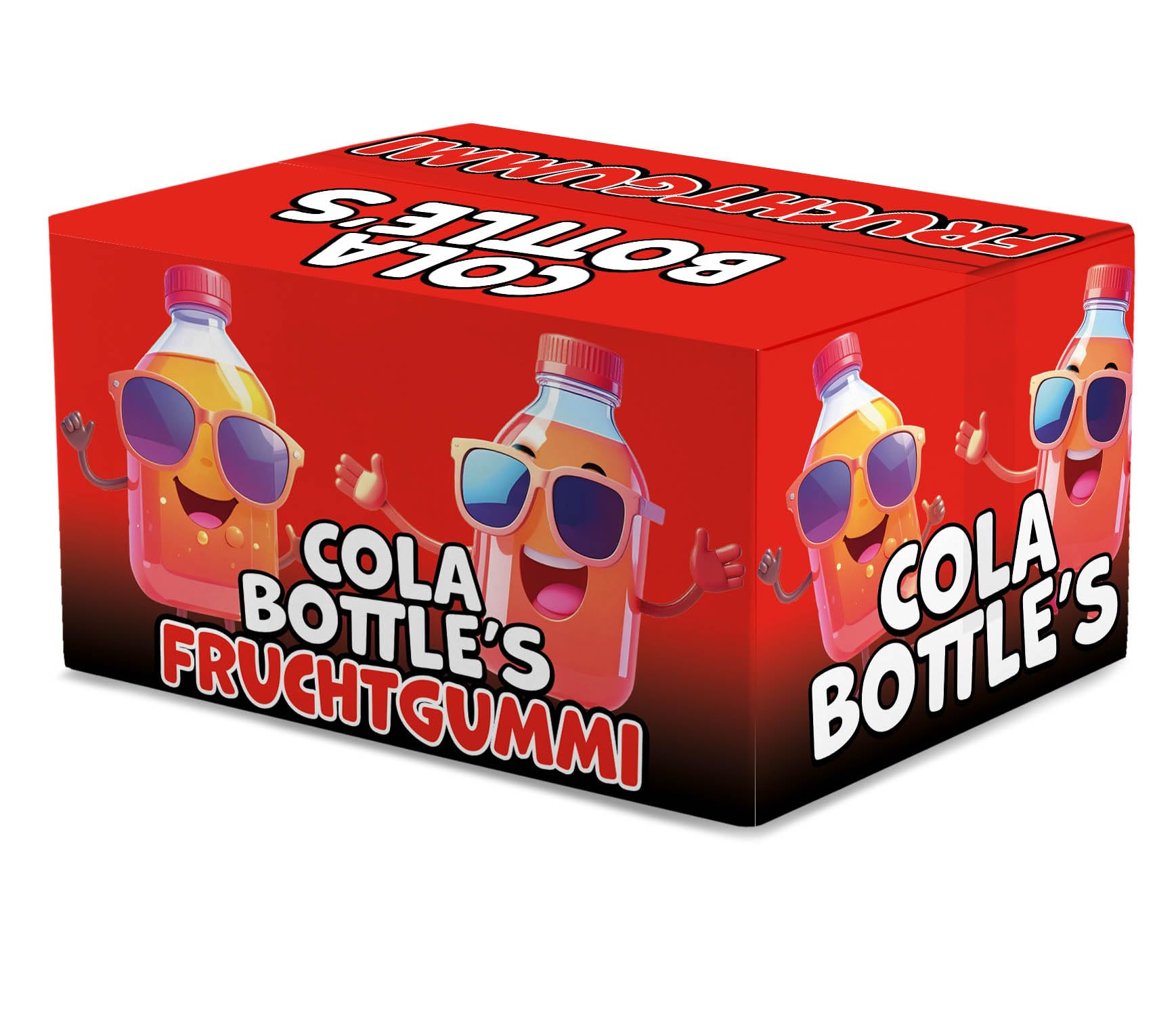Tise Cola Bottle's Fruchtgummi 100Stk. (7 x 680g) einzeln verpackt perfekt geeignet als Wurfmaterial für Karneval, Süßigkeiten Großpackung, Give-away/Halal