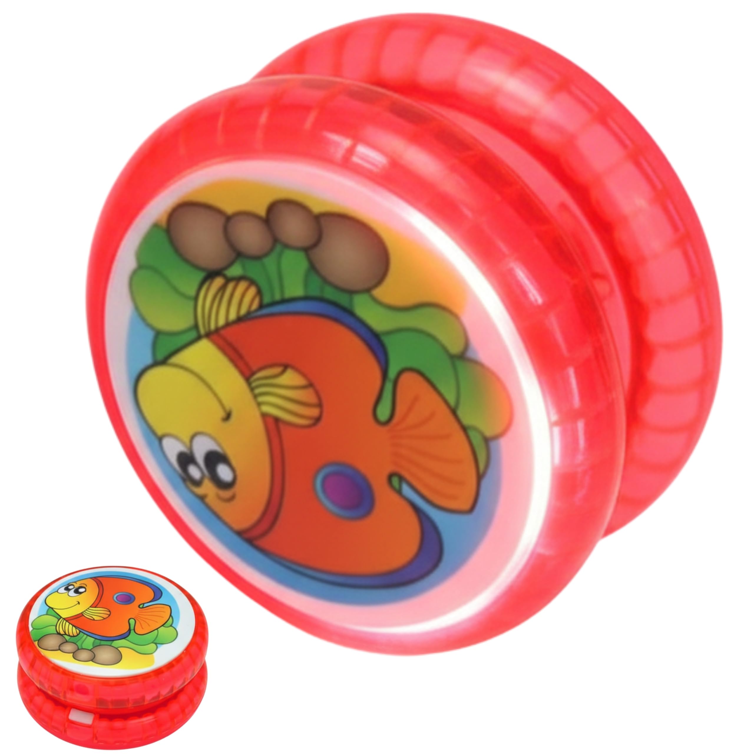 Light Up Yoyo Automatic Return Yo-Yo for Kids & Beginners – Sea Life Red LED Responsive Trick Yoyo with Strong String, Flashing Spin Toy for Boys & Girls — image 1