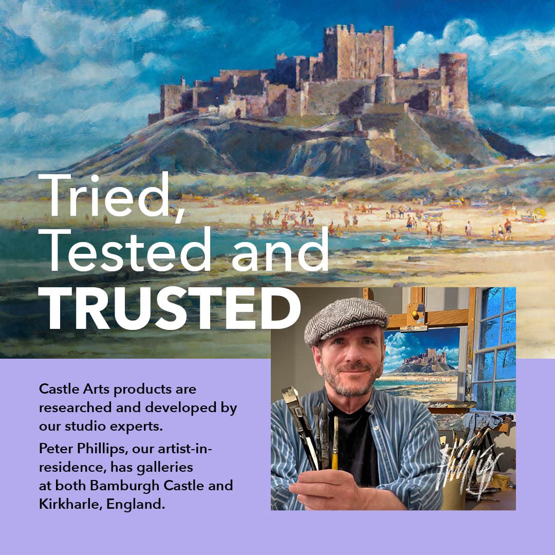 Castle Art Supplies 60-częściowy zestaw bezdrzewnych ołówków akwarelowych, 48 solidnych ołówków pigmentowych premium plus dodatki, cały rdzeń, bez drewna, dla dorosłych artystów, początkujących,