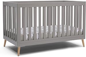 Modern and Stylish: Delta Children Essex 4-in-1 Convertible Baby Crib in Grey