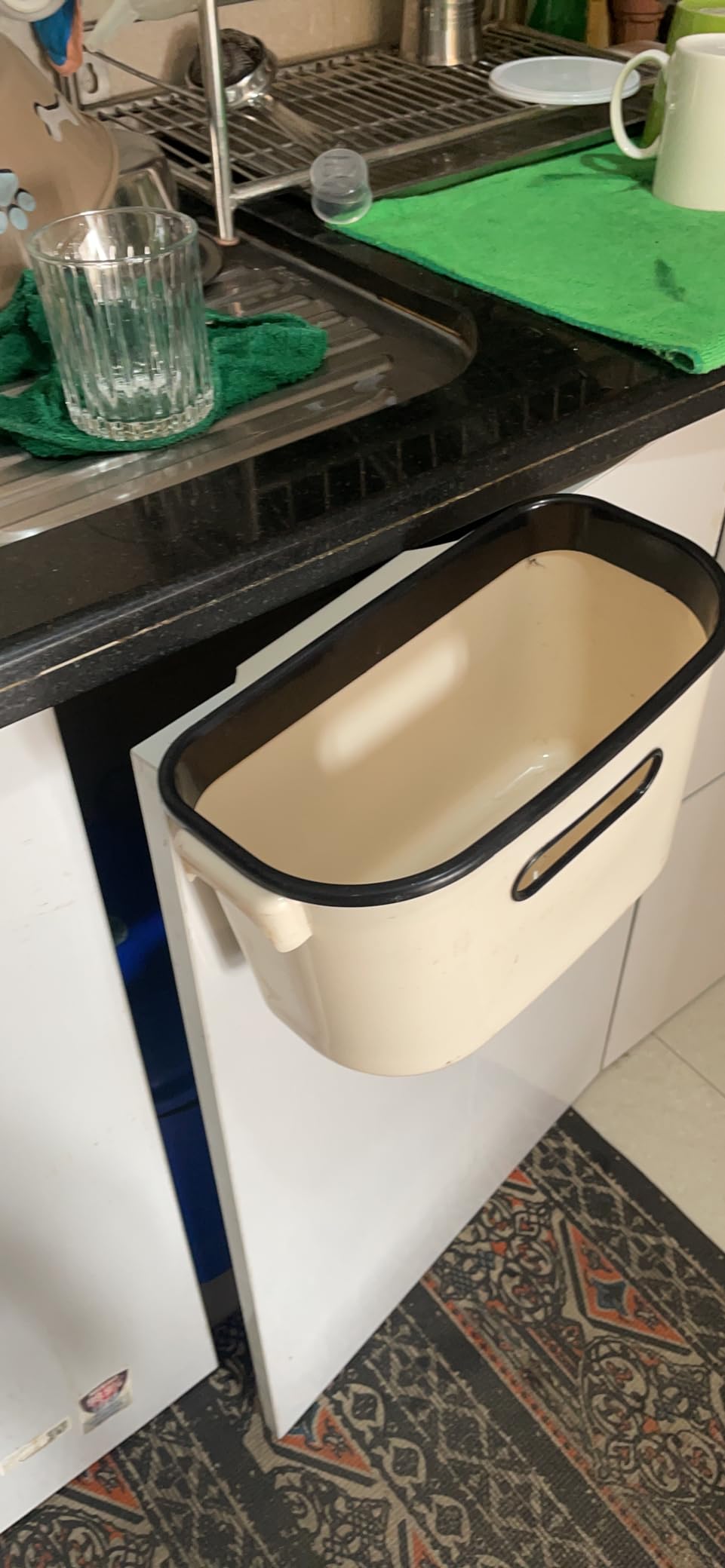 wolpin Plastic Kitchen Dustbin Modern Lightweight Cabinet Door Hanging ...