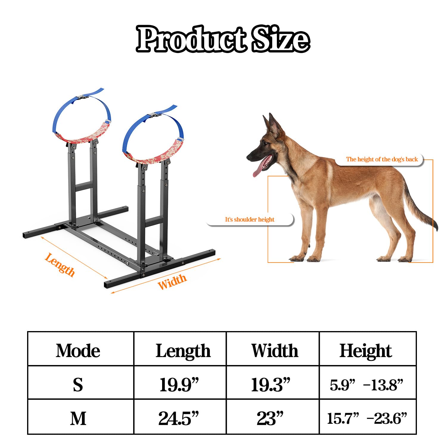 Adjustable Dog Breeder Adjustable Stainless Steel Dog Breeding