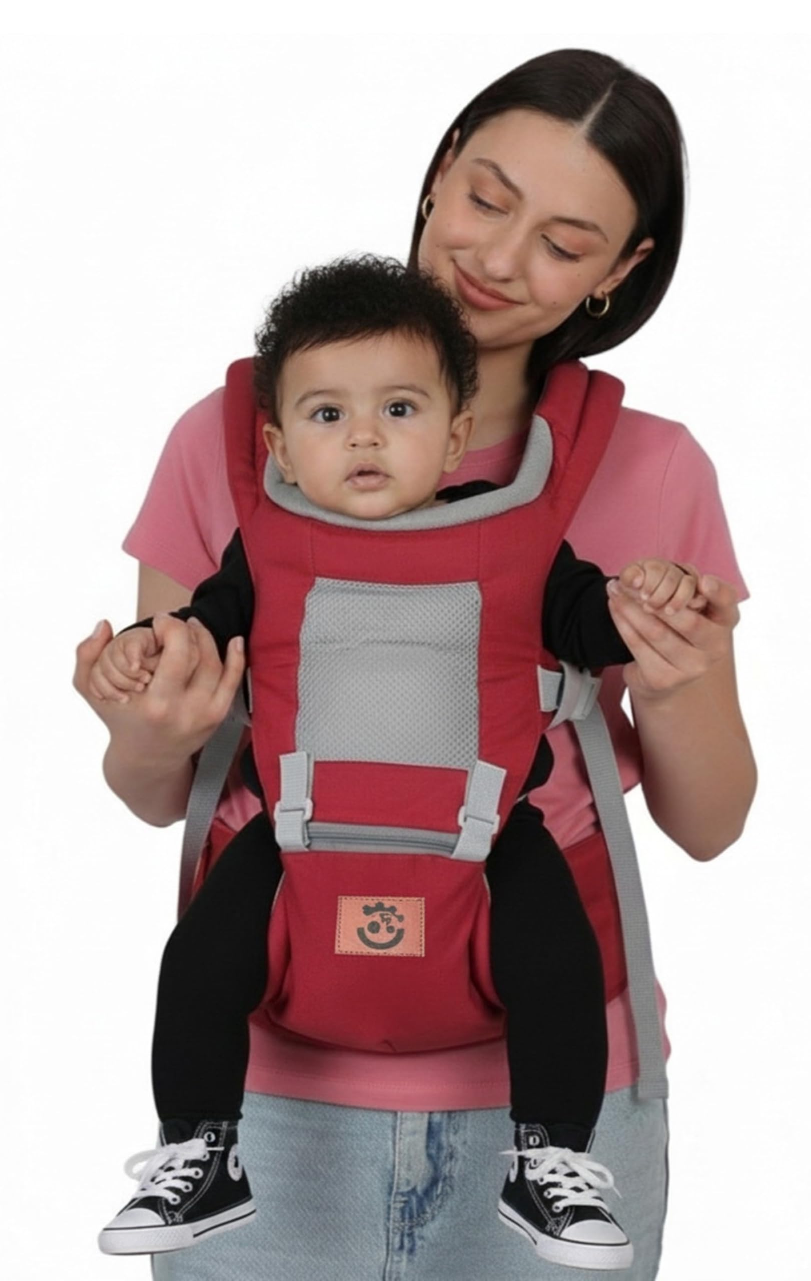 Ergonomic Hip Seat Baby Carrier with Waist Support Belt | Comfortable Baby Holder for Infants & Toddlers | Front-Facing, Side & Carry Positions-image-32