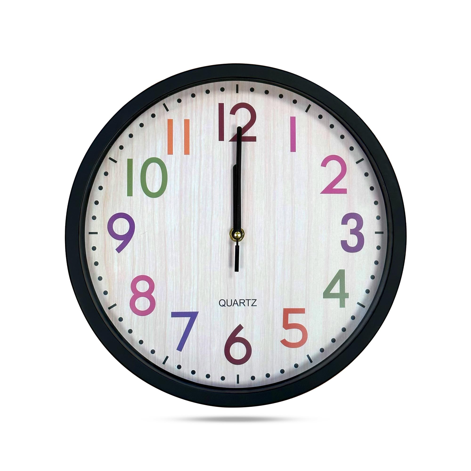 LEDSone Wall Clock 12" Silent Non-Ticking Modern Wall Clocks Battery Operated Kids Wall Clock for Office, Home, Bathroom, Kitchen, Bedroom, School & Living Room