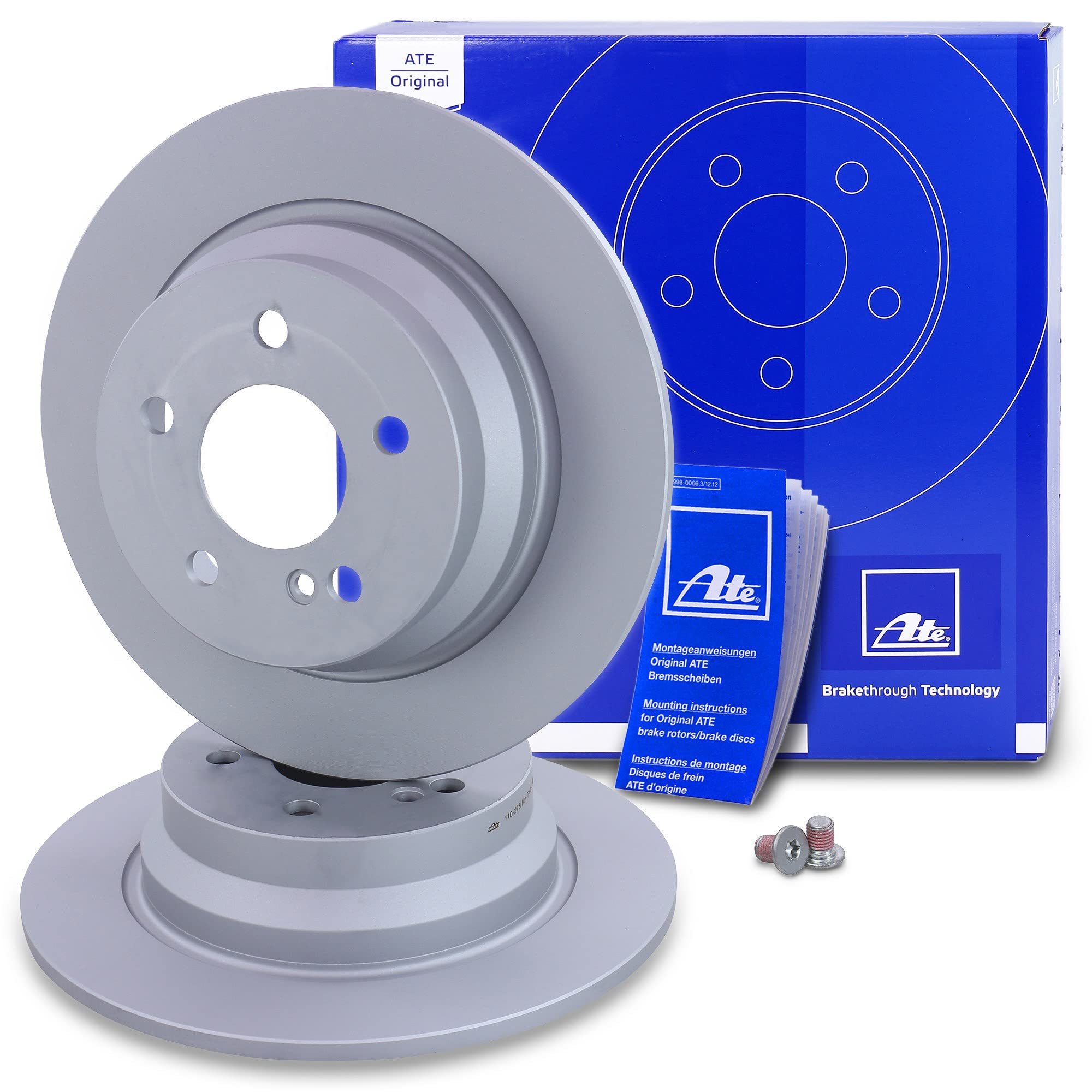 ATE Set di freni +dischi freno anteriori ¯ 295mm ventilati +posteriori ¯ 300mm pieni e pastiglie freno anteriori +posteriori e ganasce freno Compatibile con MERCEDES Classe E (W212) (S212)