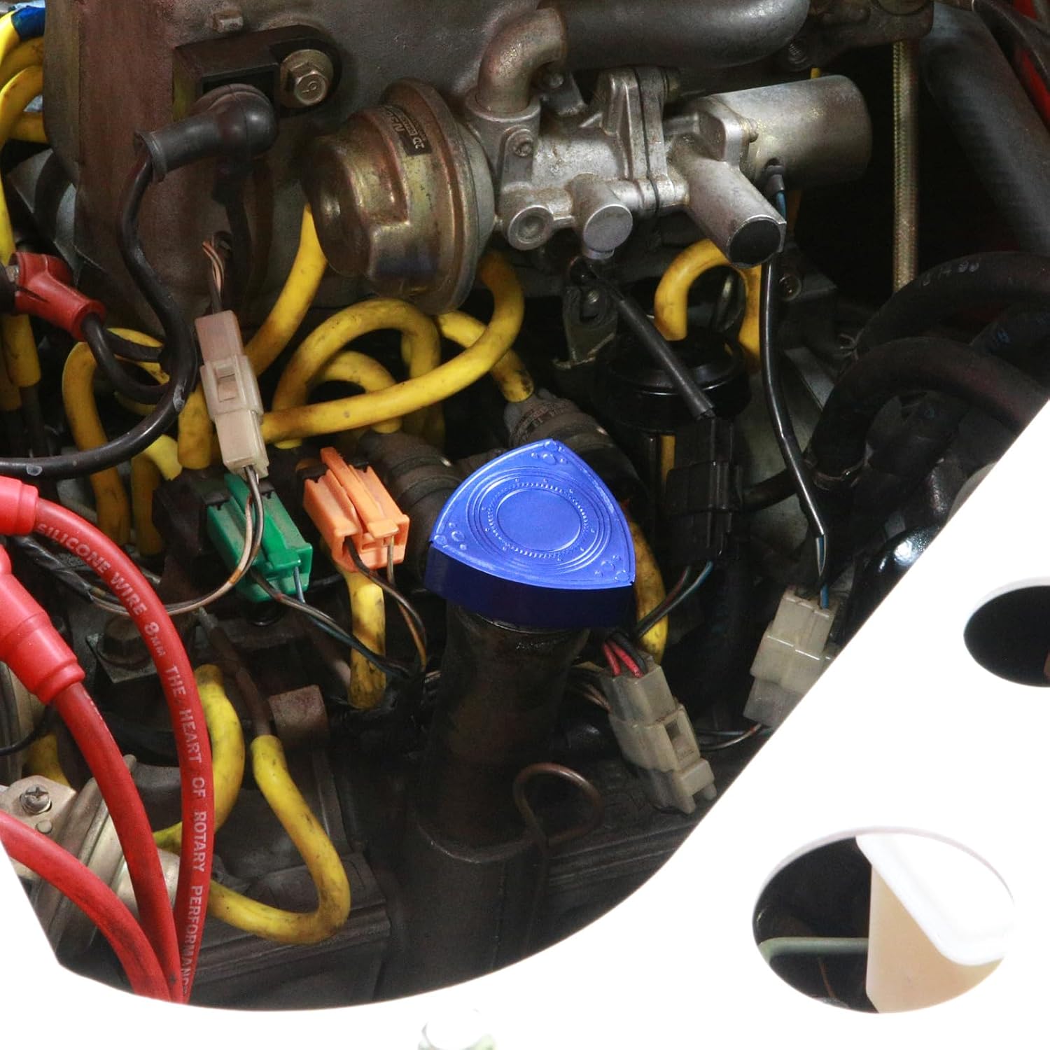 Aluminum Rotor Oil Cap - 12A 13B 20B - Anodized Blue - 55mm by Rotary13B1