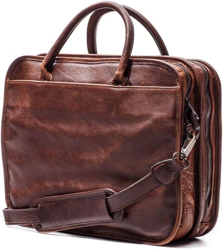 Moore and Giles Miller Leather Standard Attaché - Titan Milled Brown