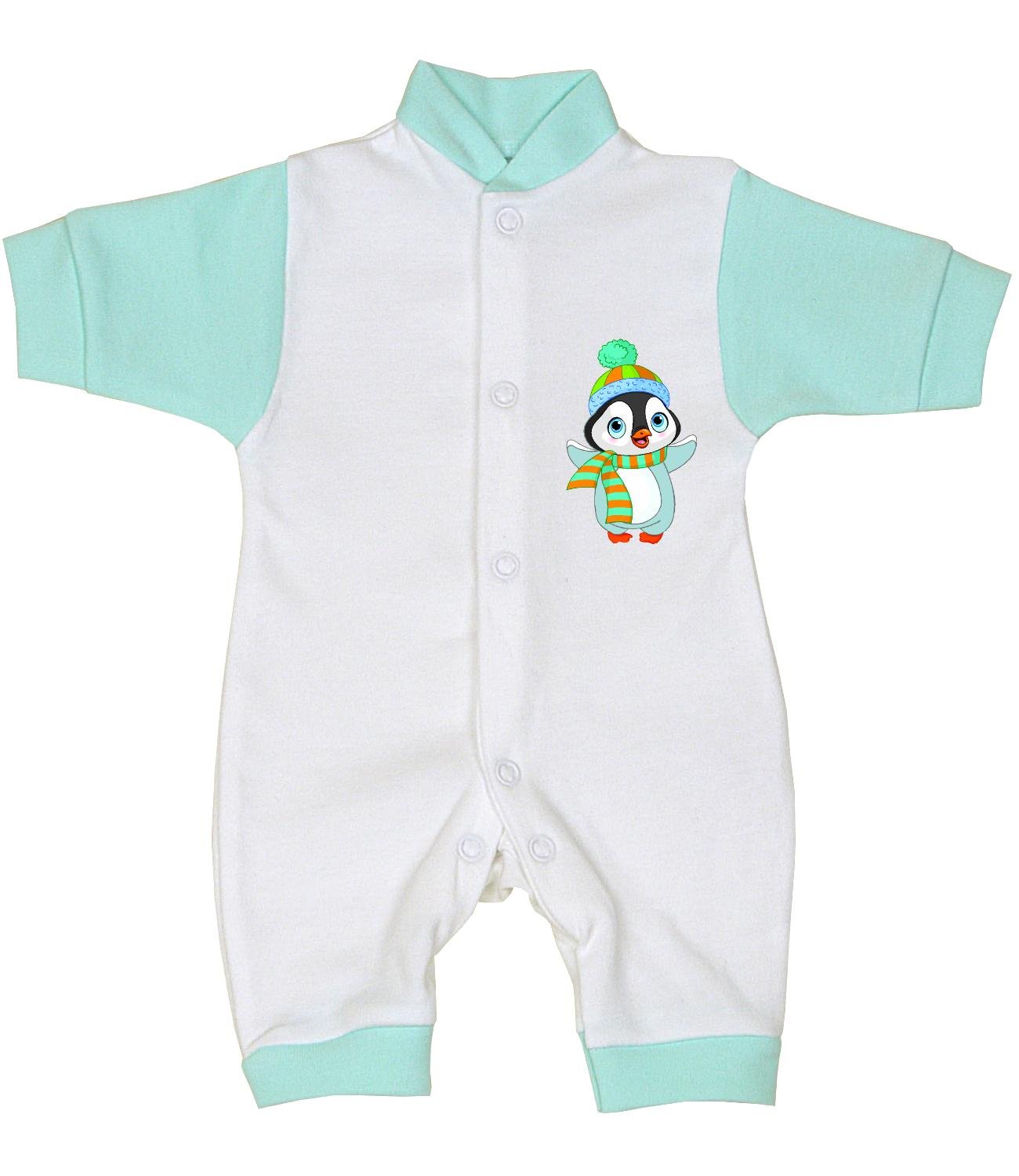 BabyPrem Premature Baby Romper Playsuit Penguin Owl Clothes 1-3lbs Penguin 32-38cm