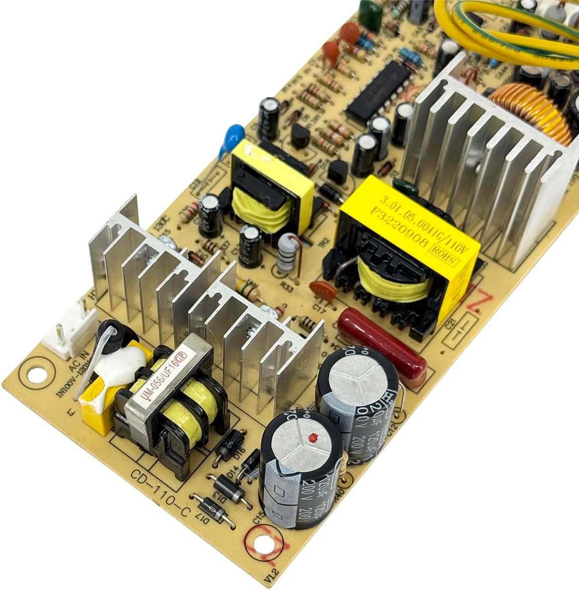 110V Input Wine Cooler Control Board CD-110-C HYS60-12-KD PCB11122K6 Wine Cabinet Refrigerator Board Without IC