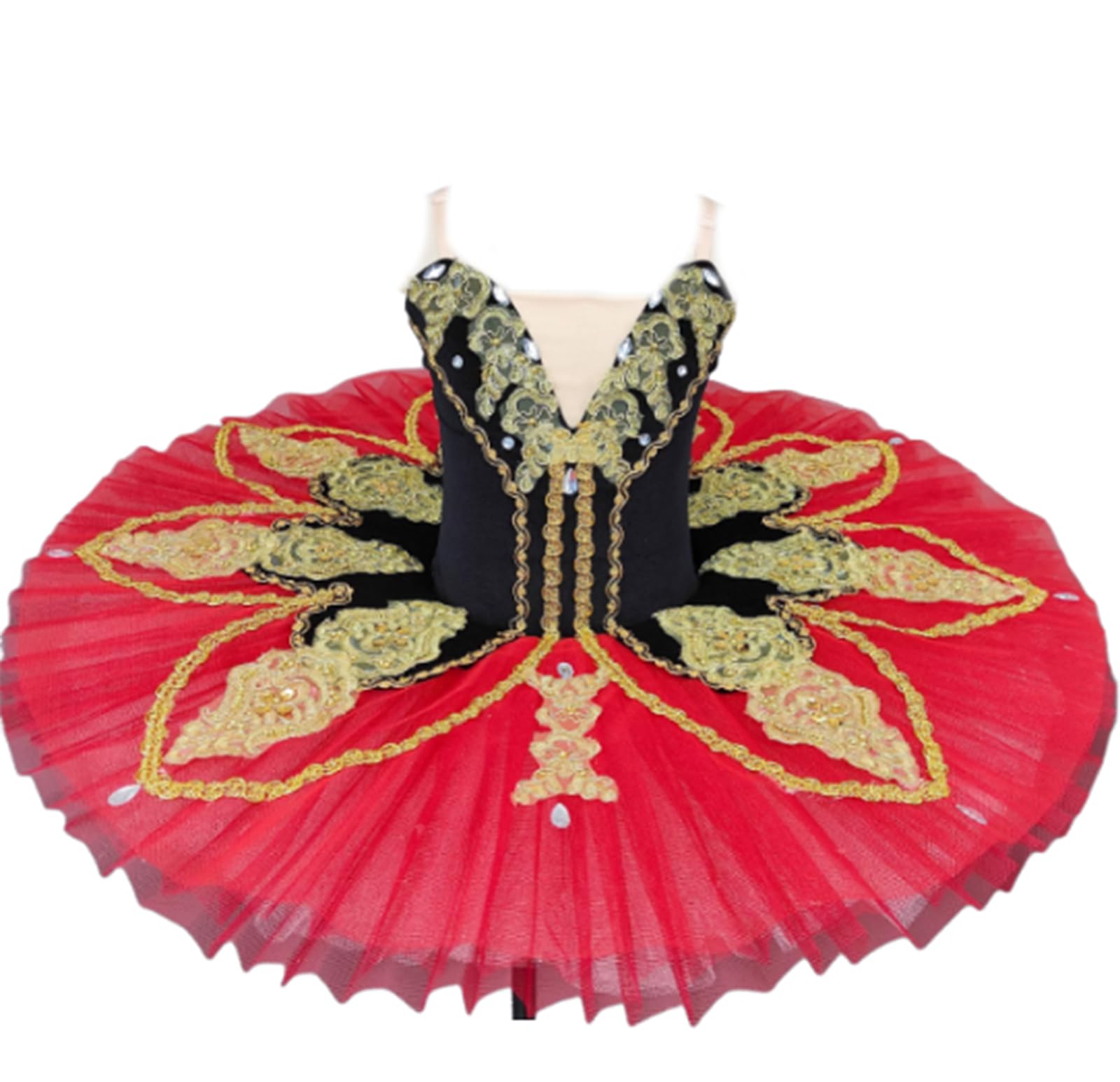 Dziewczęcy Balet Tutu Strój Do Występów Balet Tutu Kostium Do Tańca Łabędzia Strój Do Ćwiczeń Strój Do Występów(120cm)