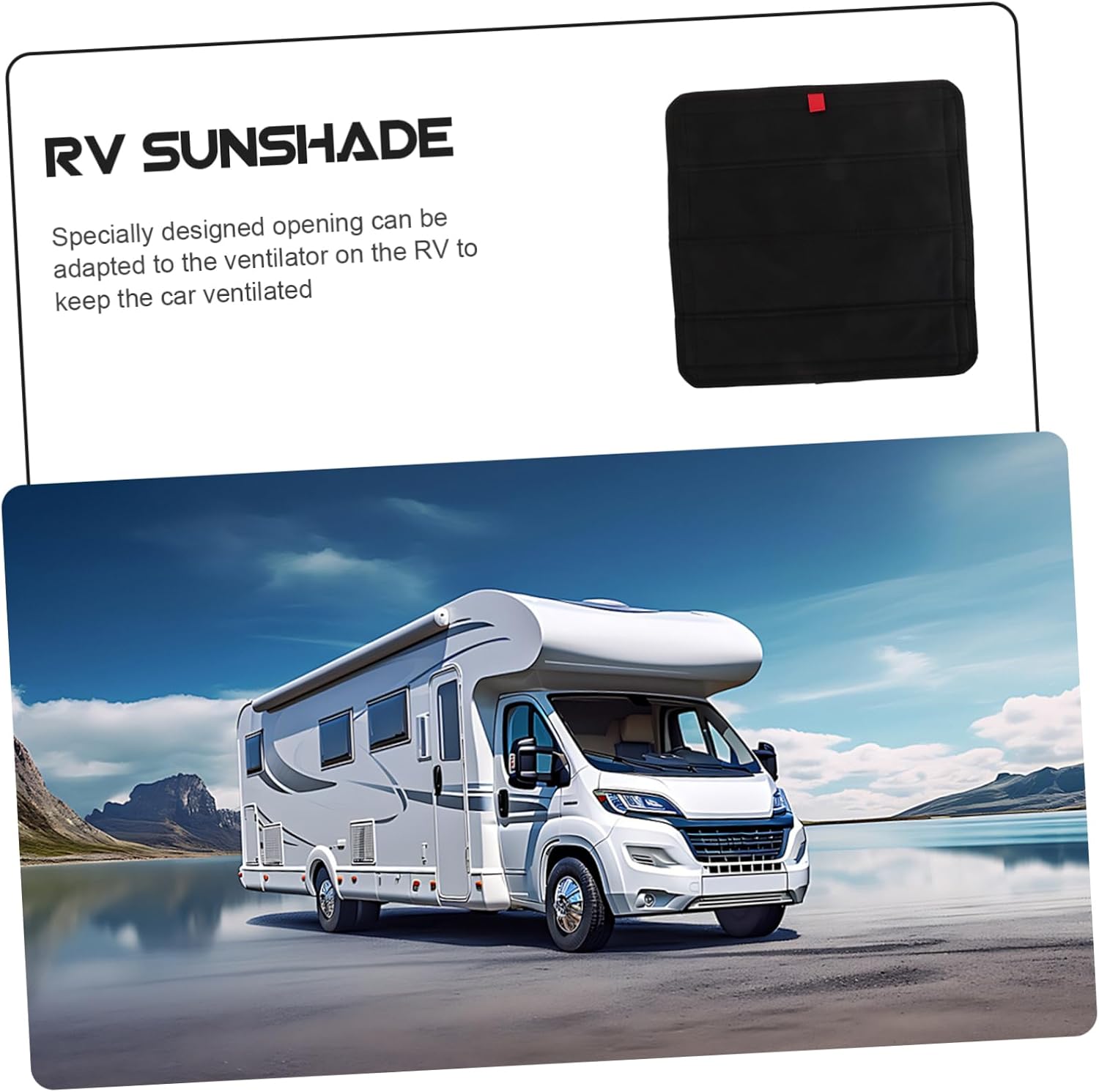 1set Rv Vent Cover Thermal Shade Privacy Screen and Sunshade for Rvs Trailers and Campers and Blackout Cover Magnetic