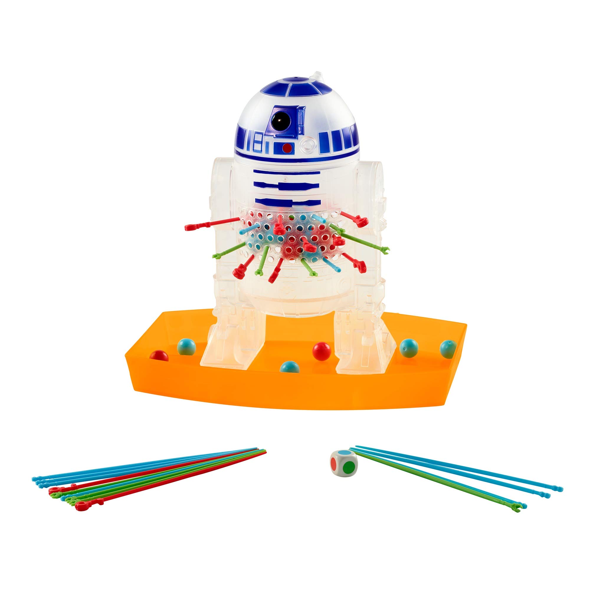 Mattel Games SOS Ouistiti Star Wars Version R2-D2 avec Billes, Jeu de société et d'adresse pour Enfants, GPG65