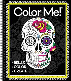 Color Adult Coloring Skull Cover