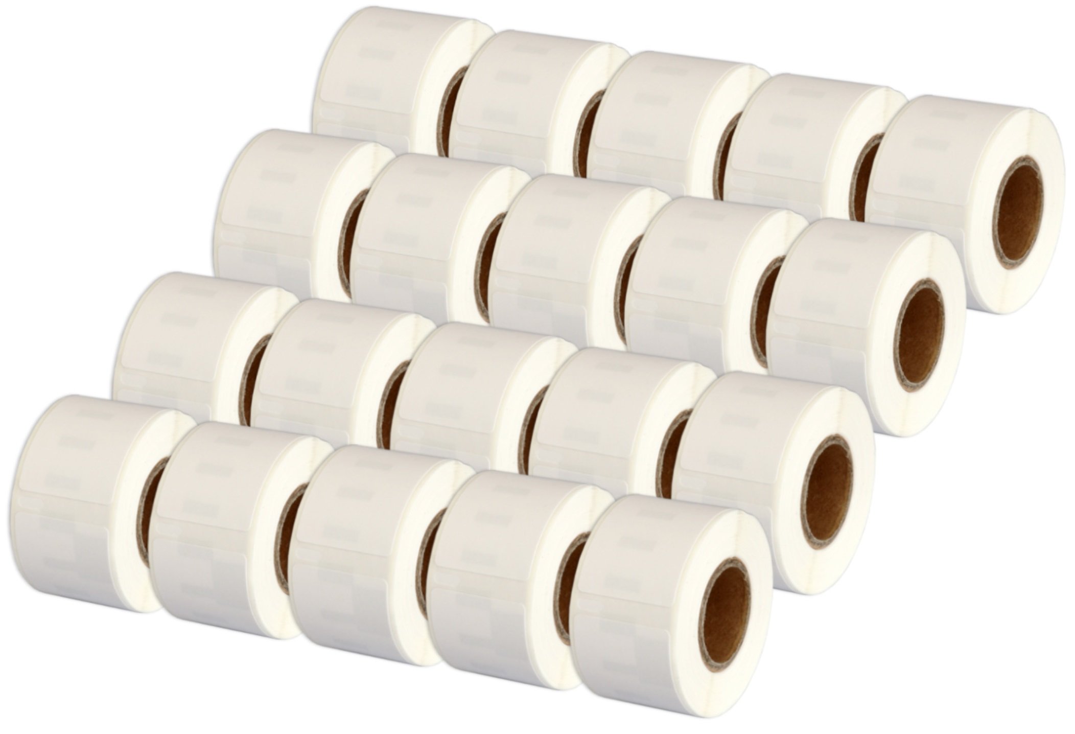 20 Rolls 99010 S0722370 Compatible Address Labels, 28×89mm, 130 Labels per Roll, for DYMO LabelWriter 4XL 450 400 330 320 310 Twin Turbo Duo Seiko SLP 450 430 420 400 240 220 200 120 100 Pro Plus