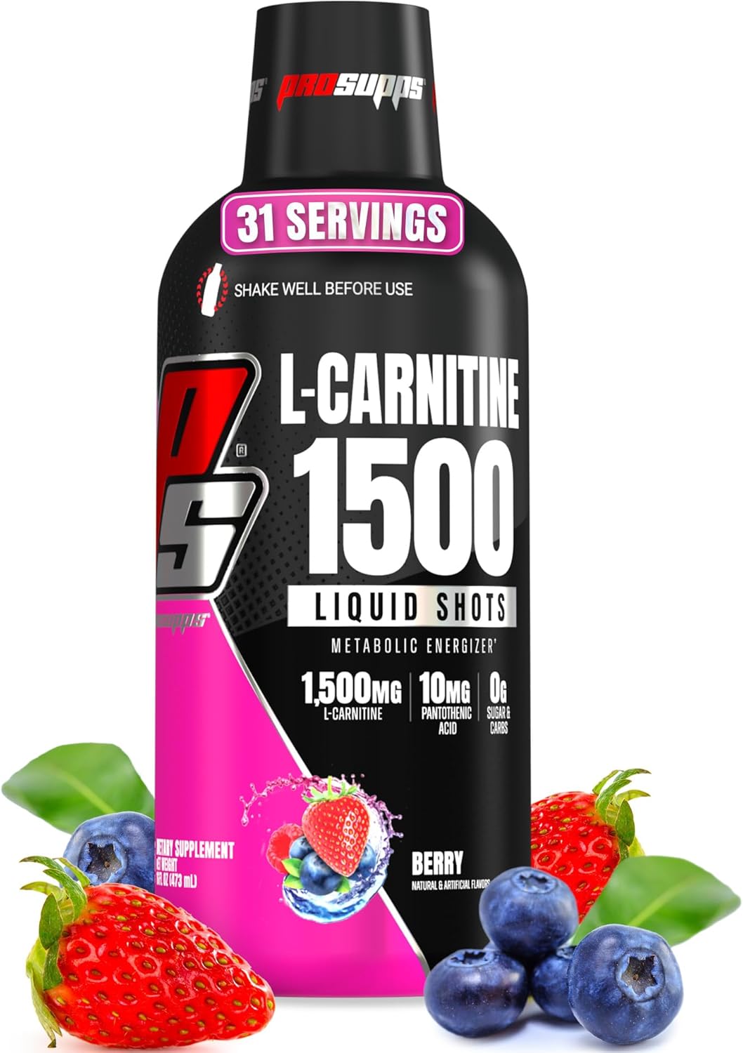 PROSUPPS L-Carnitine Liquid 1500, Stimulant-Free...