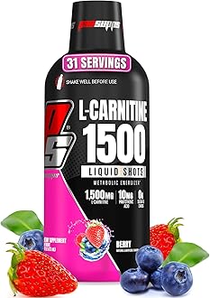 PROSUPPS L-Carnitine Liquid 1500, Stimulant-Free Liquid Shots for Men & Women - Clean Workout Drink for Energy, Performance & Muscle Recovery - No Sugar, No Carbs - 31 Servings, Berry