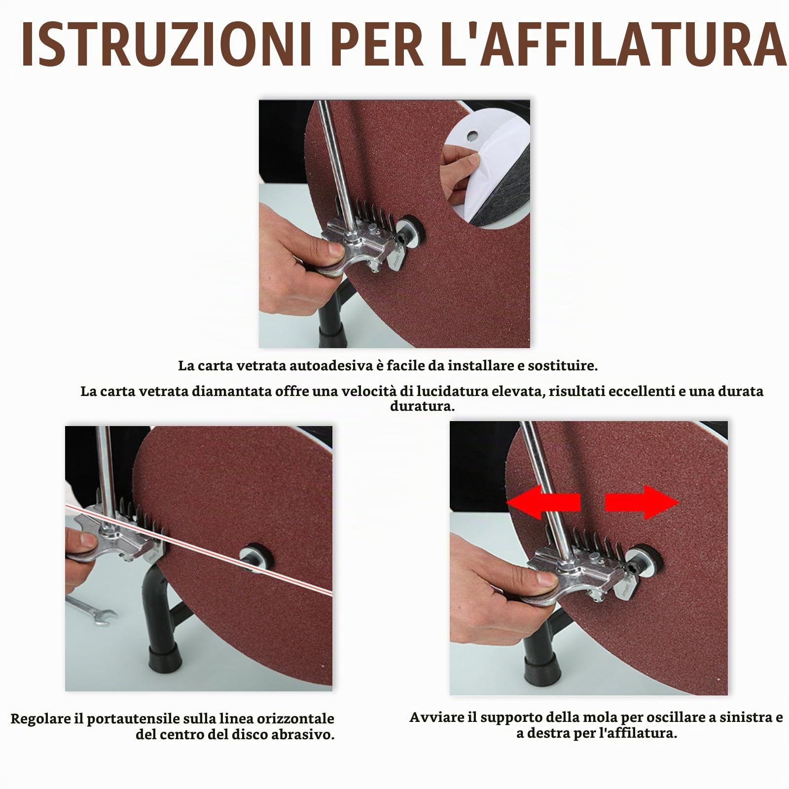 Affilatrice Elettrica per Lame di Tosatrici per Pecore, Affilatrice Professionale da 550 W per Lana, Adatta per Una Tosatura Precisa di Pecore, Alpaca, Capre e Bovini