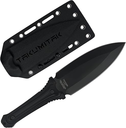 Miniatura 3 de Cuchillo táctico de caza, cuchillo de supervivencia D2, hoja de punta de lanza G10, mango Kydex vaina Molle, clip de hoja fija, cuchillos de