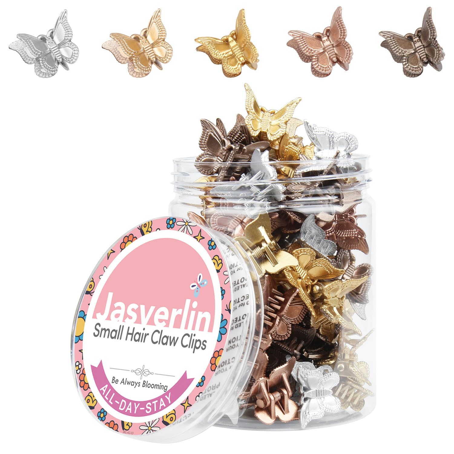 Glitter Butterfly Hair Clips - Y2K Style -11
