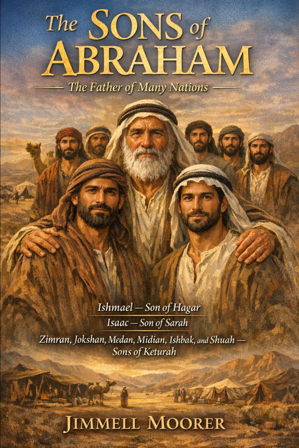 The Sons of Abraham: The Father of Many Nations: Ishmael (son of Hagar), Isaac (son of Sarah), and the six sons of Keturah — Zimran, Jokshan, Medan, Midian, Ishbak, and Shuah
